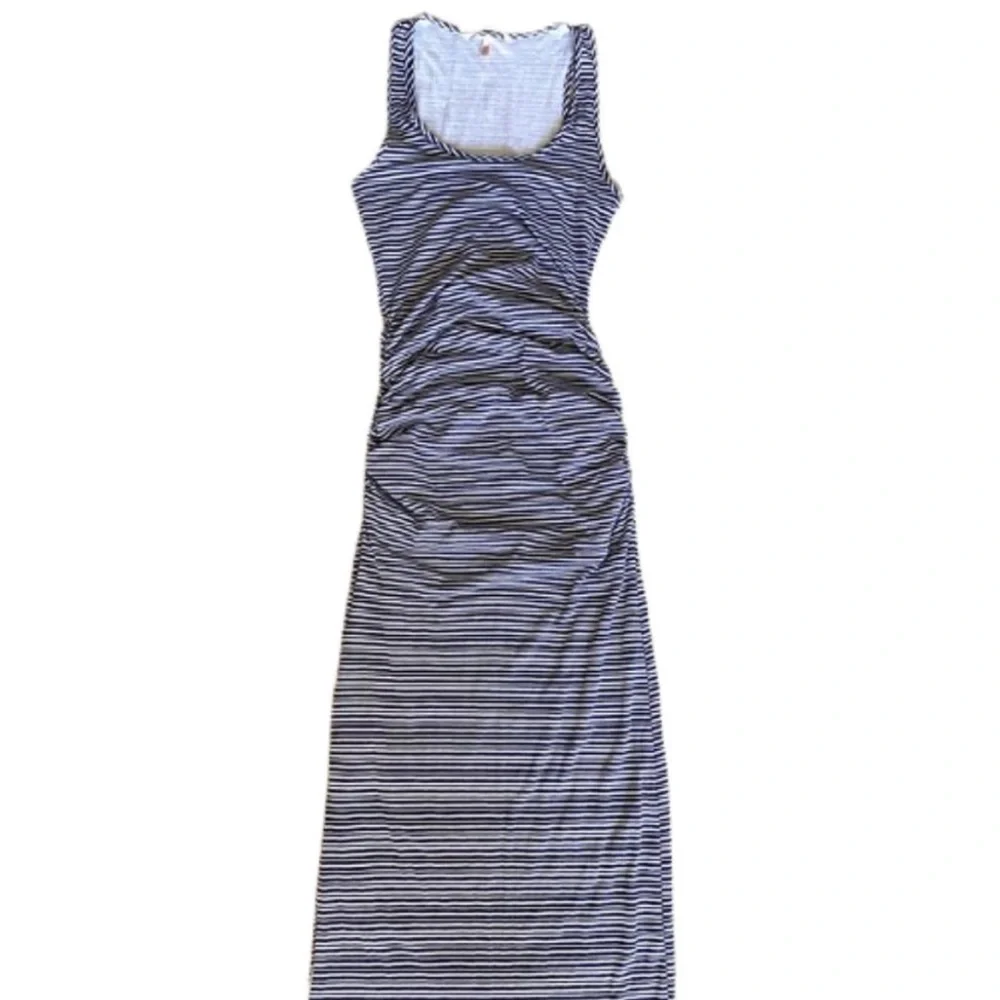 Victoria’s Secret Striped Form-Fitting Ruched Sleeveless Maxi Tank Summe… - Picture 3 of 14
